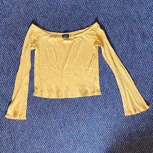 Off Shoulder Flared Long Sleeve